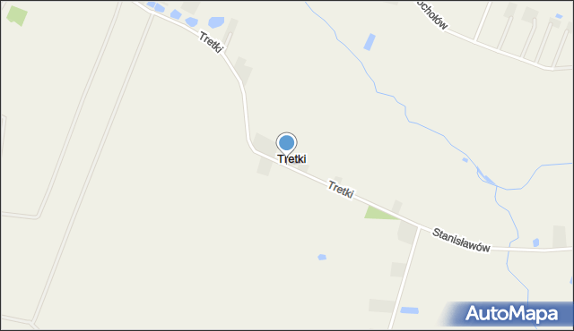 Tretki, Tretki, mapa Tretki