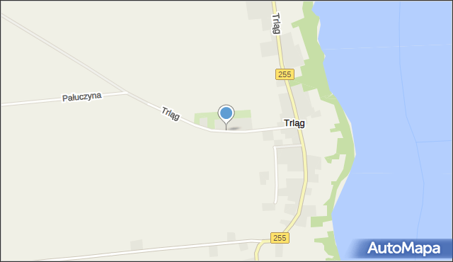 Trląg, Trląg, mapa Trląg