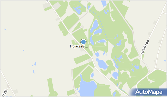 Trojaczek, Trojaczek, mapa Trojaczek