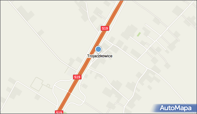 Trojaczkowice, Trojaczkowice, mapa Trojaczkowice