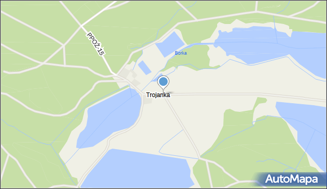 Trojanka, Trojanka, mapa Trojanka