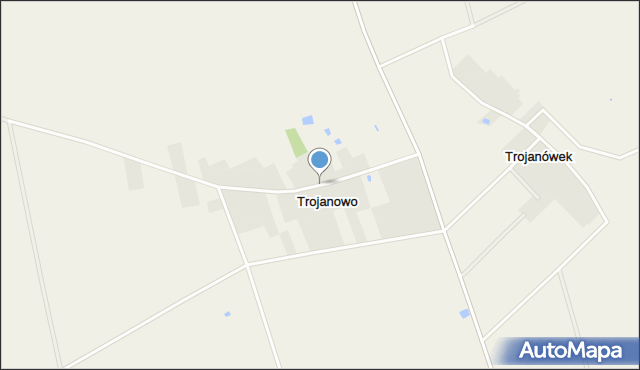 Trojanowo gmina Klukowo, Trojanowo, mapa Trojanowo gmina Klukowo