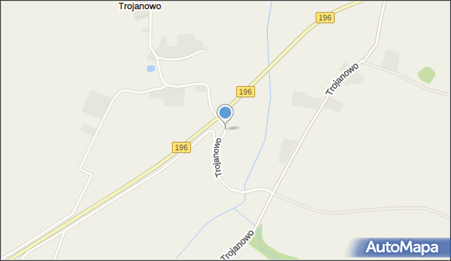 Trojanowo gmina Murowana Goślina, Trojanowo, mapa Trojanowo gmina Murowana Goślina