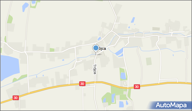 Trójca gmina Zgorzelec, Trójca, mapa Trójca gmina Zgorzelec