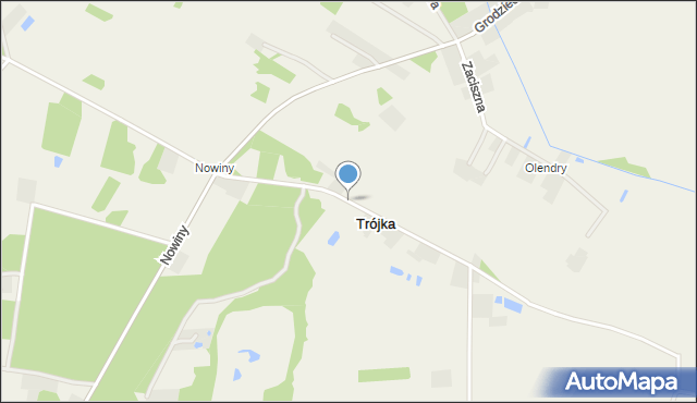 Trójka gmina Stare Miasto, Trójka, mapa Trójka gmina Stare Miasto