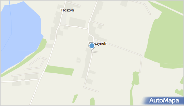 Troszynek, Troszynek, mapa Troszynek