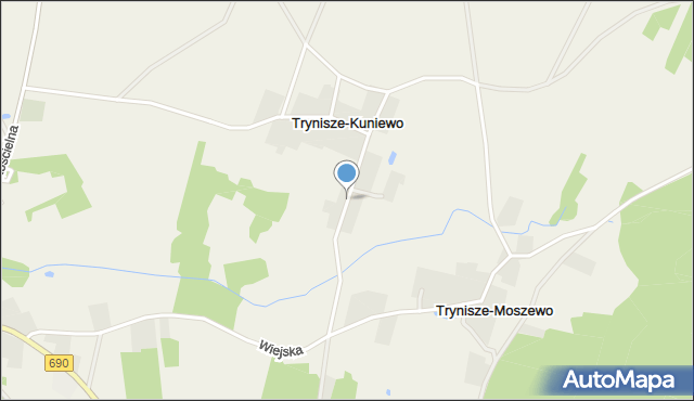 Trynisze-Kuniewo, Trynisze-Kuniewo, mapa Trynisze-Kuniewo