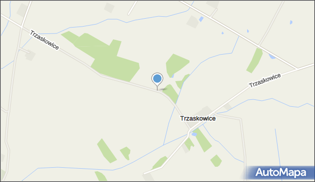 Trzaskowice gmina Chodzież, Trzaskowice, mapa Trzaskowice gmina Chodzież