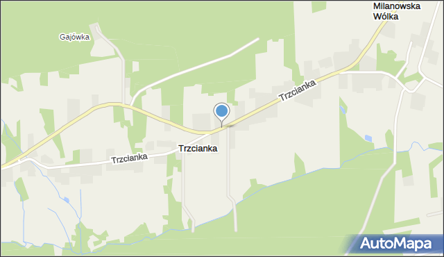 Trzcianka gmina Nowa Słupia, Trzcianka, mapa Trzcianka gmina Nowa Słupia