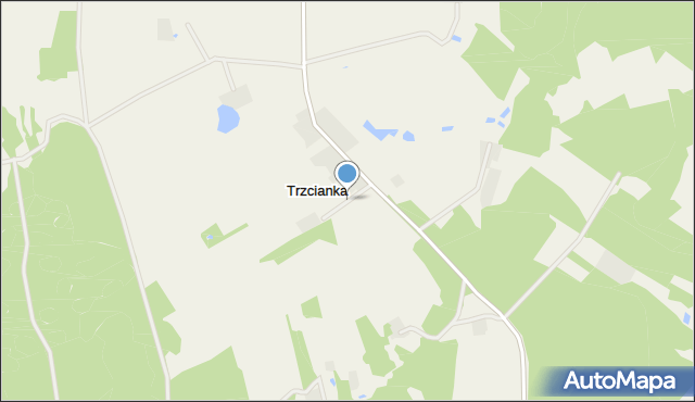 Trzcianka gmina Regimin, Trzcianka, mapa Trzcianka gmina Regimin