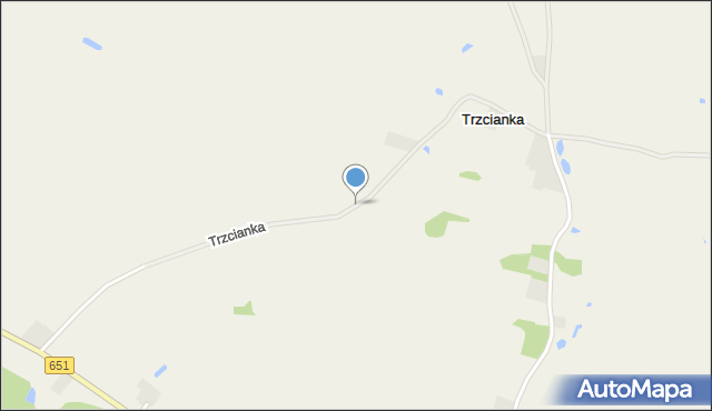Trzcianka gmina Rutka-Tartak, Trzcianka, mapa Trzcianka gmina Rutka-Tartak