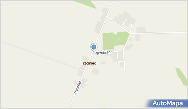 Trzciniec gmina Czaplinek, Trzciniec, mapa Trzciniec gmina Czaplinek