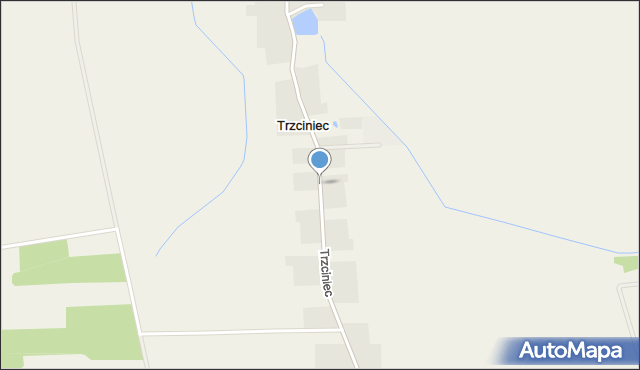 Trzciniec gmina Pułtusk, Trzciniec, mapa Trzciniec gmina Pułtusk