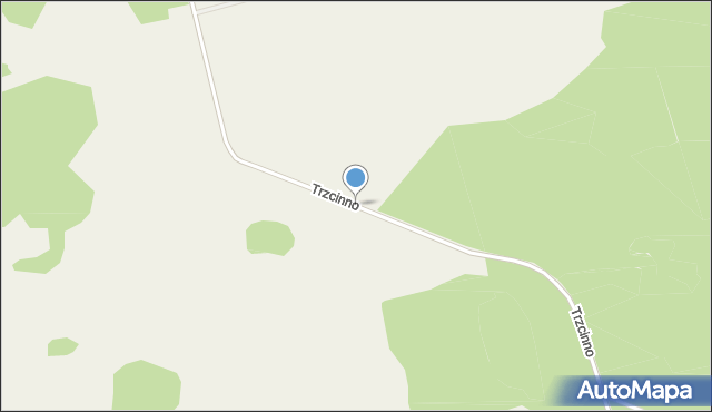 Trzcinno gmina Szczecinek, Trzcinno, mapa Trzcinno gmina Szczecinek