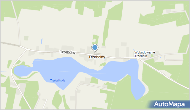 Trzebciny, Trzebciny, mapa Trzebciny