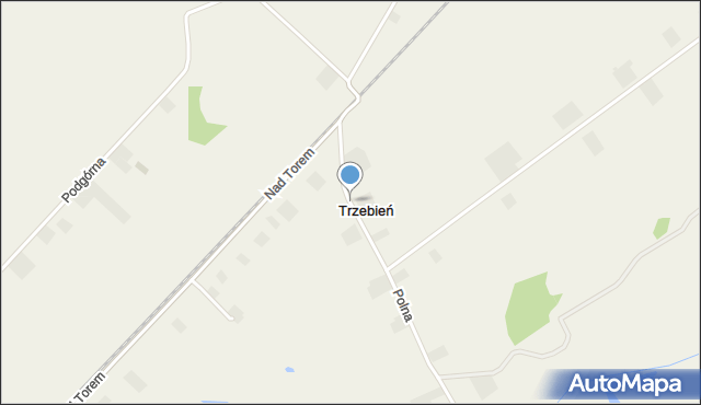 Trzebień gmina Dobrcz, Trzebień, mapa Trzebień gmina Dobrcz