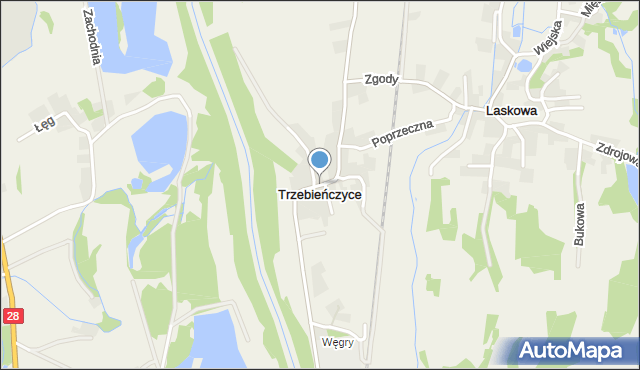 Trzebieńczyce, Trzebieńczyce, mapa Trzebieńczyce