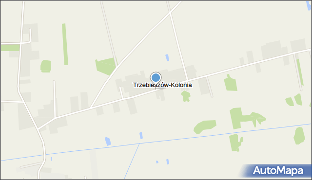 Trzebieszów-Kolonia, Trzebieszów-Kolonia, mapa Trzebieszów-Kolonia