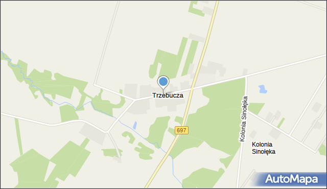 Trzebucza, Trzebucza, mapa Trzebucza