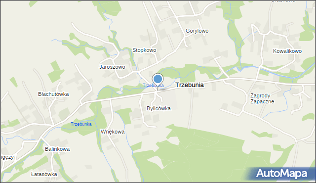 Trzebunia, Trzebunia, mapa Trzebunia