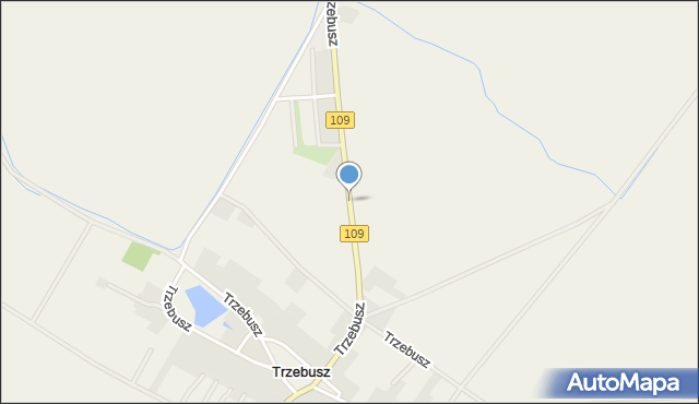 Trzebusz, Trzebusz, mapa Trzebusz