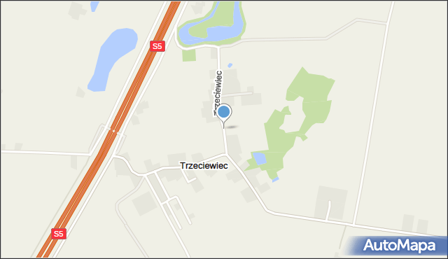 Trzeciewiec, Trzeciewiec, mapa Trzeciewiec