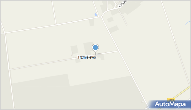 Trzmielewo gmina Darłowo, Trzmielewo, mapa Trzmielewo gmina Darłowo