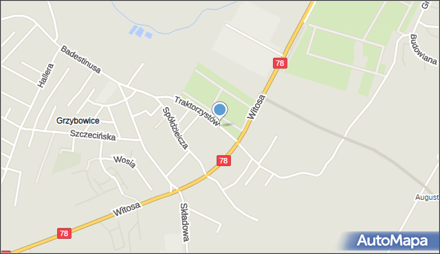 Zabrze, Traktorzystów, mapa Zabrza