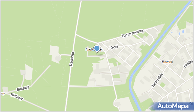 Zamość gmina Szubin, Trzcinowa, mapa Zamość gmina Szubin