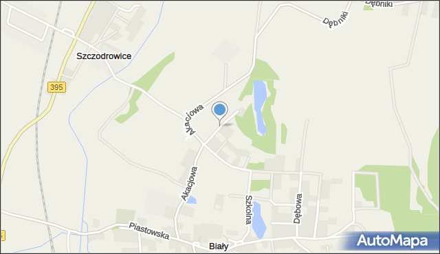 Biały Kościół gmina Strzelin, Tulipanowa, mapa Biały Kościół gmina Strzelin
