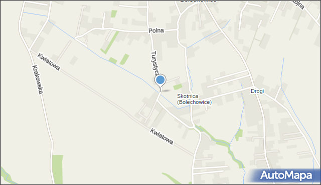 Bolechowice gmina Zabierzów, Turystyczna, mapa Bolechowice gmina Zabierzów