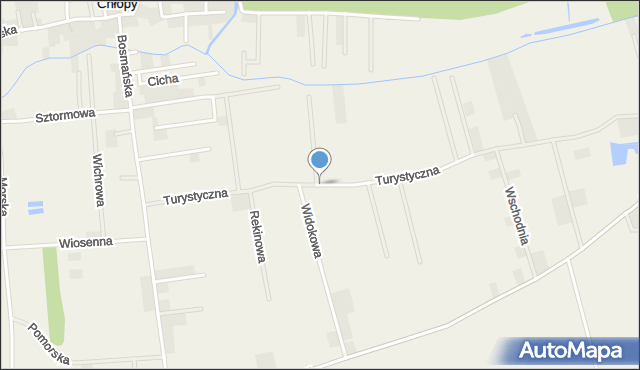 Chłopy, Turystyczna, mapa Chłopy