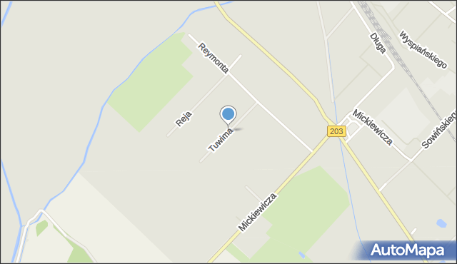 Darłowo, Tuwima Juliana, mapa Darłowo