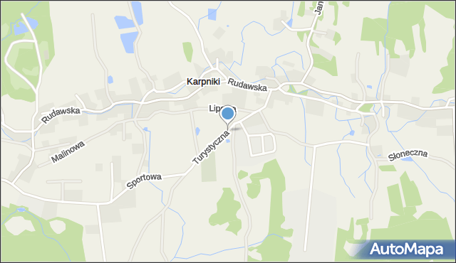 Karpniki gmina Mysłakowice, Turystyczna, mapa Karpniki gmina Mysłakowice