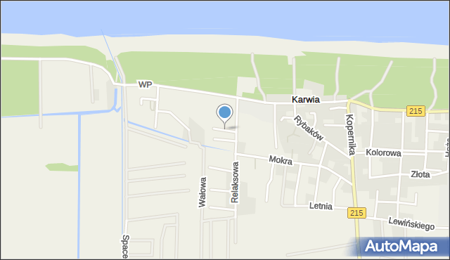 Karwia, Turystyczna, mapa Karwia