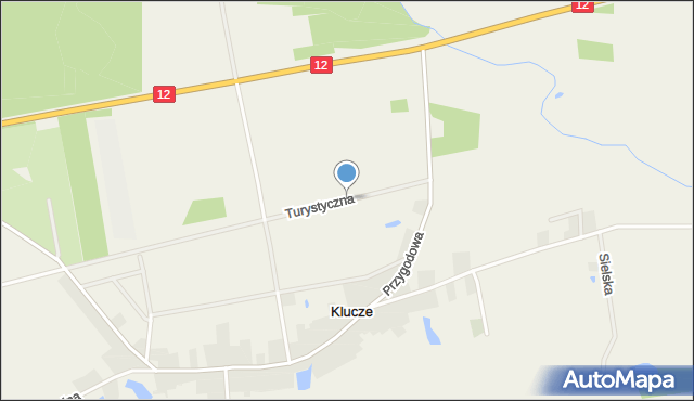 Klucze gmina Głogów, Turystyczna, mapa Klucze gmina Głogów