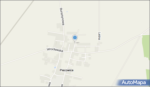 Piecowice, Tulipanowa, mapa Piecowice