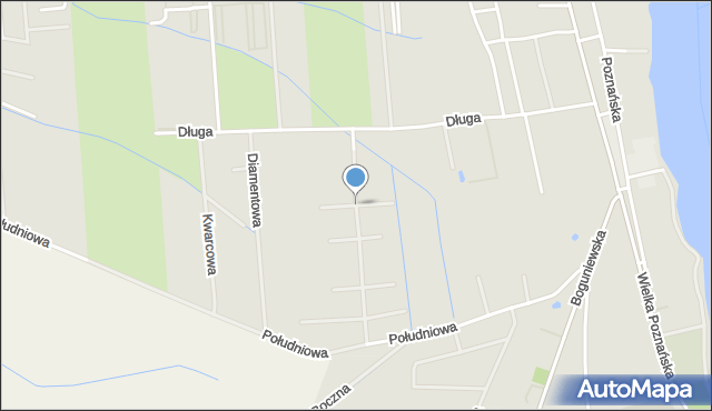 Rogoźno powiat obornicki, Turkusowa, mapa Rogoźno powiat obornicki