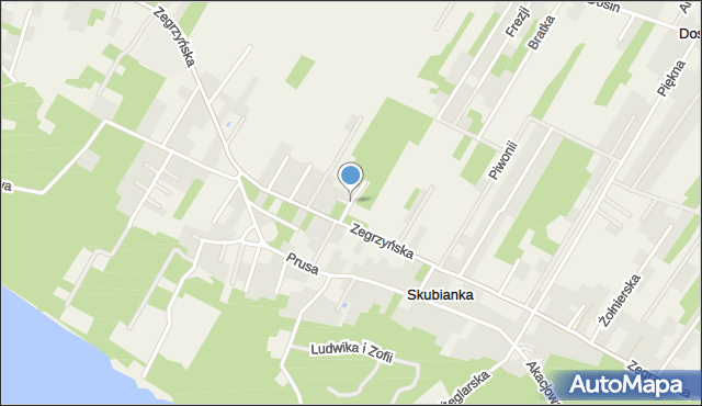 Skubianka, Turkusowa, mapa Skubianka