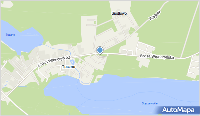 Stęszewko, Tulipanowa, mapa Stęszewko