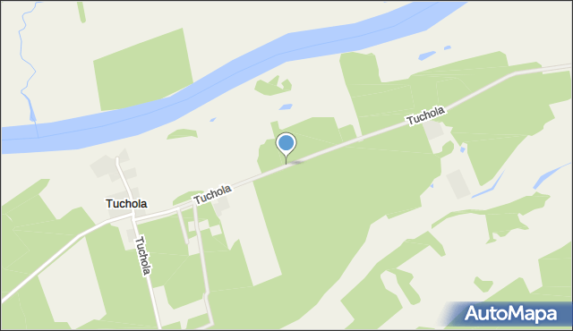 Tuchola gmina Sieraków, Tuchola, mapa Tuchola gmina Sieraków