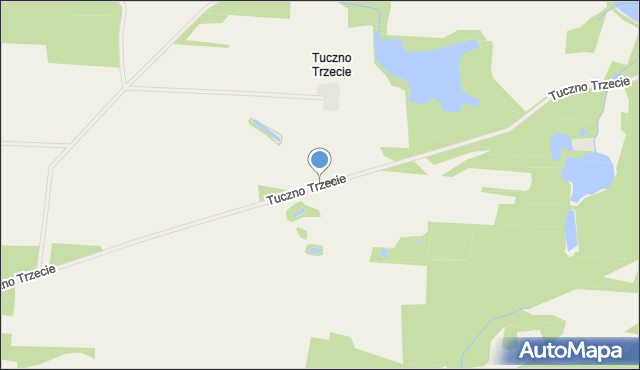 Tuczno Trzecie, Tuczno Trzecie, mapa Tuczno Trzecie