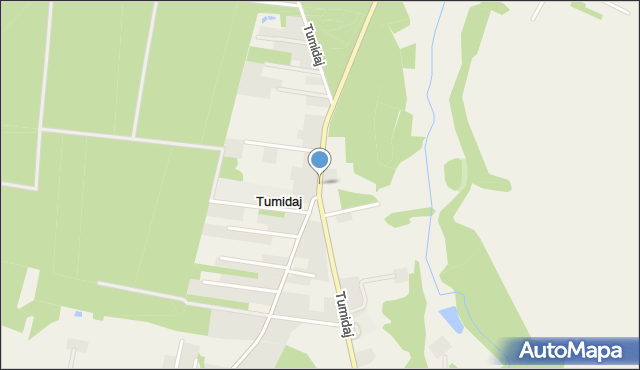 Tumidaj gmina Brzeźnio, Tumidaj, mapa Tumidaj gmina Brzeźnio