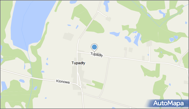 Tupadły gmina Wielgie, Tupadły, mapa Tupadły gmina Wielgie