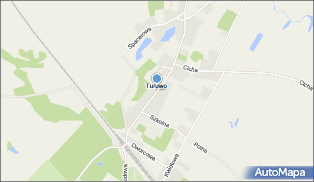 Turowo gmina Szczecinek, Turowo, mapa Turowo gmina Szczecinek