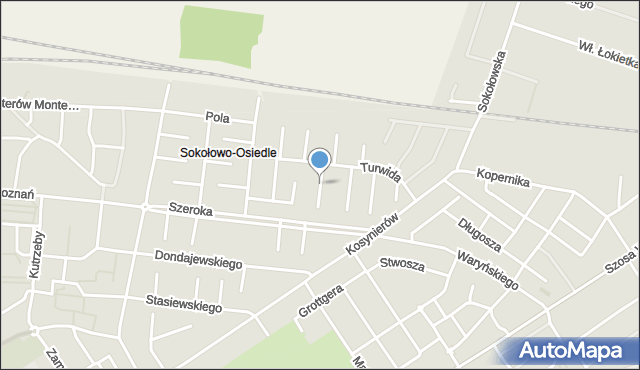 Września, Tuwima Juliana, mapa Wrześni