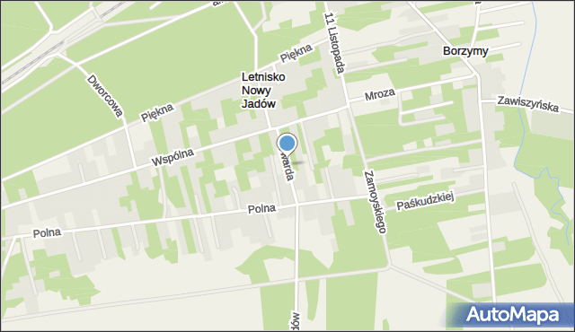 Letnisko Nowy Jadów, Twarda, mapa Letnisko Nowy Jadów