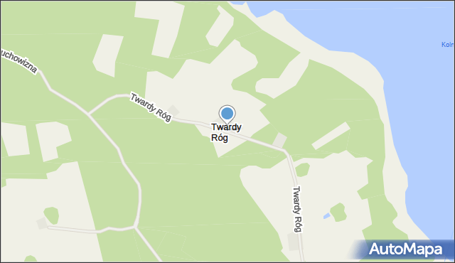 Twardy Róg, Twardy Róg, mapa Twardy Róg