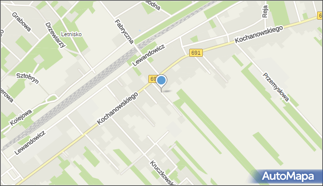 Garbatka-Letnisko, Tyszki Adama, mapa Garbatka-Letnisko