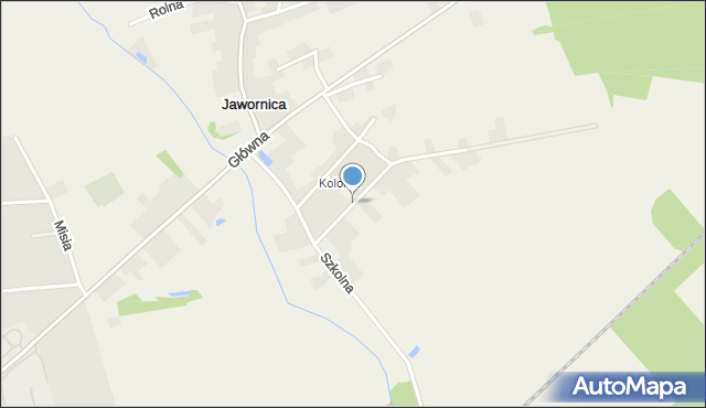 Jawornica gmina Kochanowice, Tylna, mapa Jawornica gmina Kochanowice